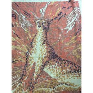Vintage Cheetah Leopard Towel 66x35 Safari Animal Retro Jungle Bath Beach Towel